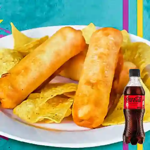 Combo Flautas Veracruz + Coca-Cola Sin Azúcar 400 ml