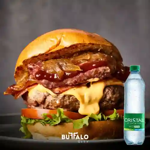 Combo la Ranchera + Agua Cristal con Gas