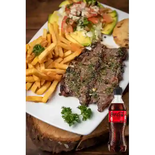 Combo Churrasco + Coca Cola Sin Azúcar 400 ml