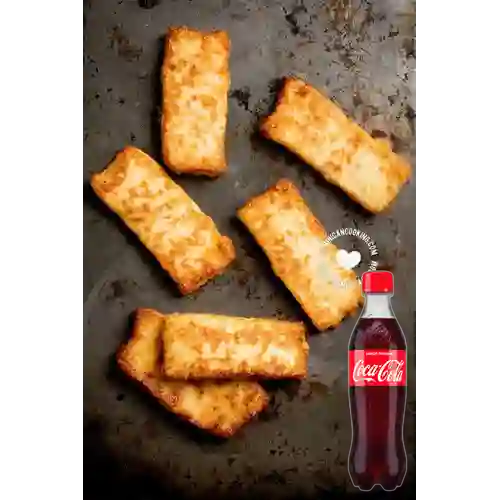 Combo Queso Frito + Coca-Cola Sabor Original 450 ml