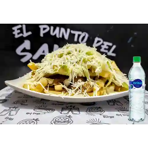 Combo Salchichoripollo + Agua con Gas 600ml