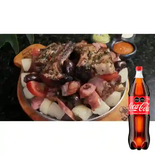 Combo Picada Llanera&Carbón 82 +Cocacola Orig 1.5l