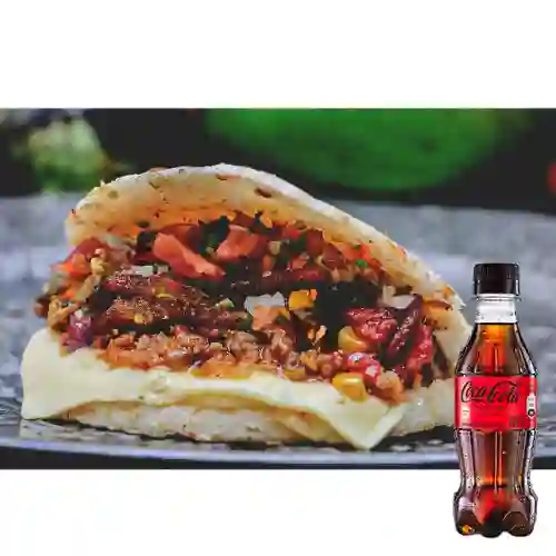Combo Arepa Paisa Mediana +Cocacola S/az 250ml