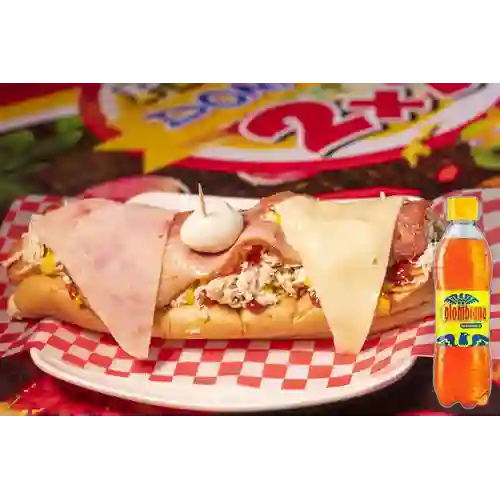 Combo Hot Dog Americano Mixto + Colombiana 400 ml