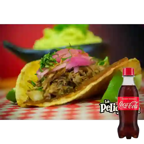Combo Taco Birria de Res + Coca Cola Original 250ML
