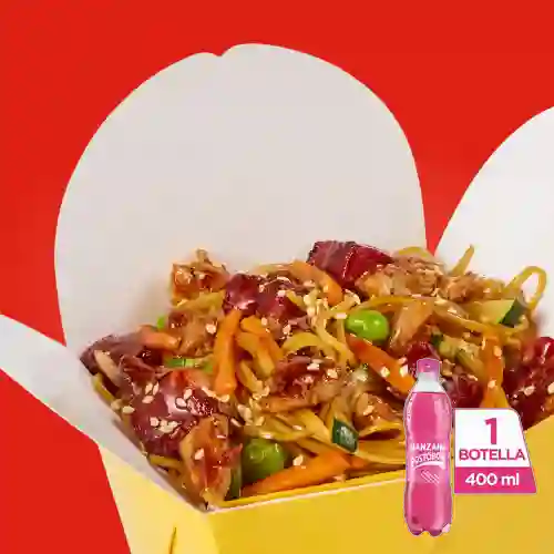 Combo Japón Teriyaky + Postobón Manzana 400 ml