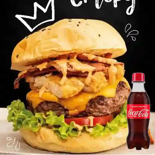 Combo Queen Crispy + Coca-Cola Sabor Original 250 ml