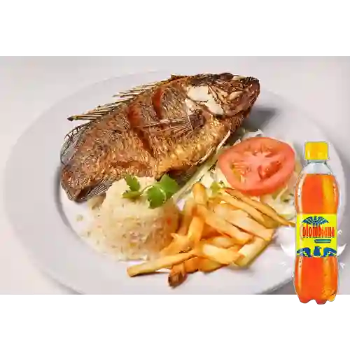 Combo Mojarra Frita + Colombiana 350 ml
