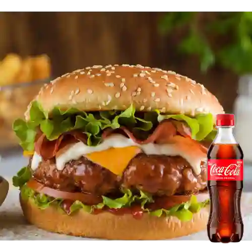 Combo Hamburguesa Sencilla + Coca Cola Original 400 ml
