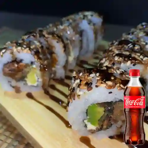 Combo Salmon Skin Rolls + Coca Cola Original 400 ml