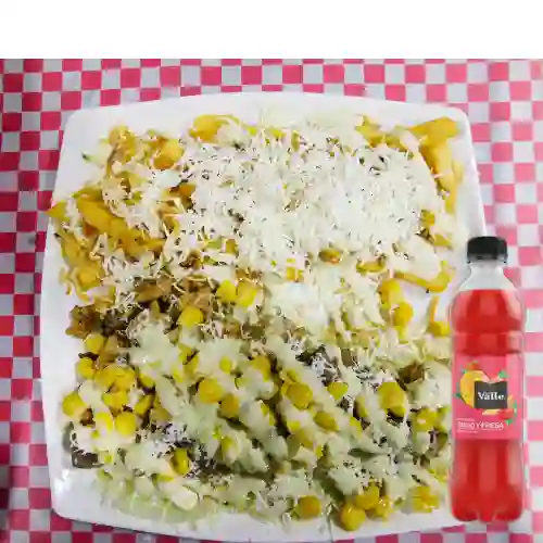 Combo Chuzo de Pollo +Del valle Mango Fresa 500ml