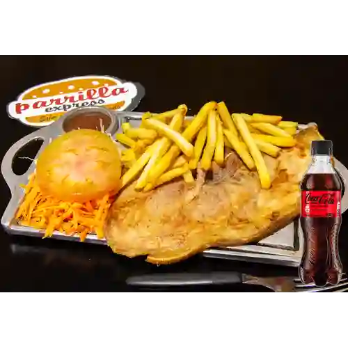 Combo Chuleta de Cerdo! + Coca Cola Sin Azúcar 400 ml