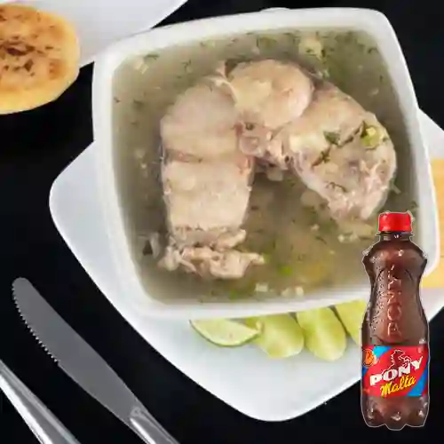 Combo Caldo de Pescado + Pony Malta 300 ml