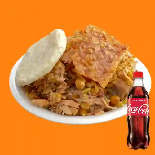 Combo Lechona Personal Pequeña +Cocacola Orig 500ml