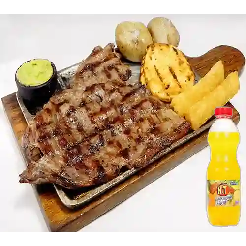 Combo Churrasco a la Parrilla +Hit Naranja Piña 500ml