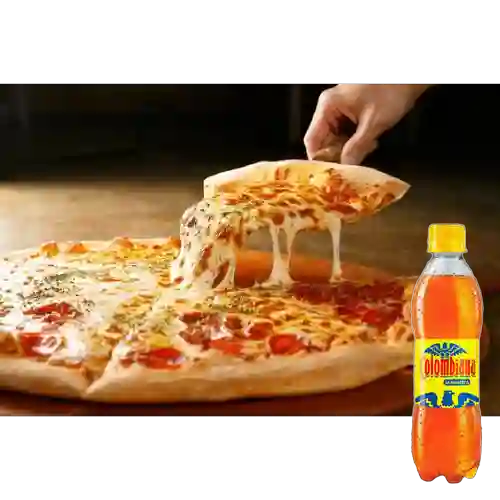 Combo Pizza de Carnes + Colombiana 250 ml