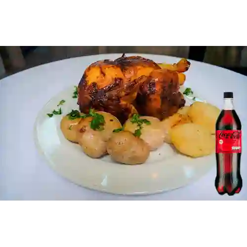 Combo Pollo Asado + Coca Cola Sin Azúcar 1.5L