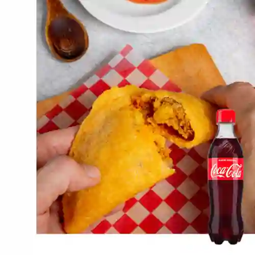 Combo Empanada de Papa&Carne +Cocacola Orig 400ml