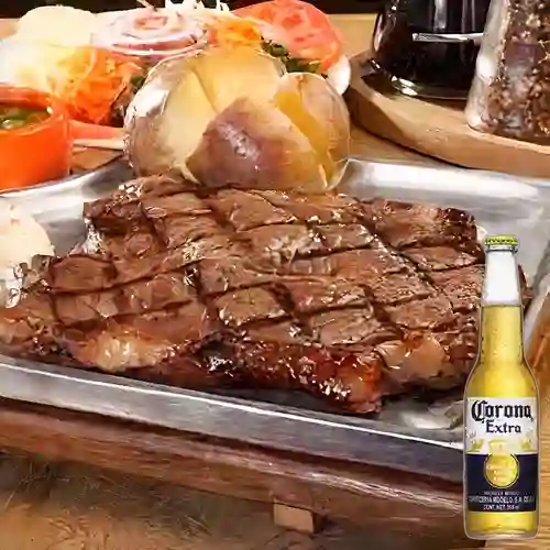 Combo Punta de Anca + Cerveza Corona Bot. 355ml