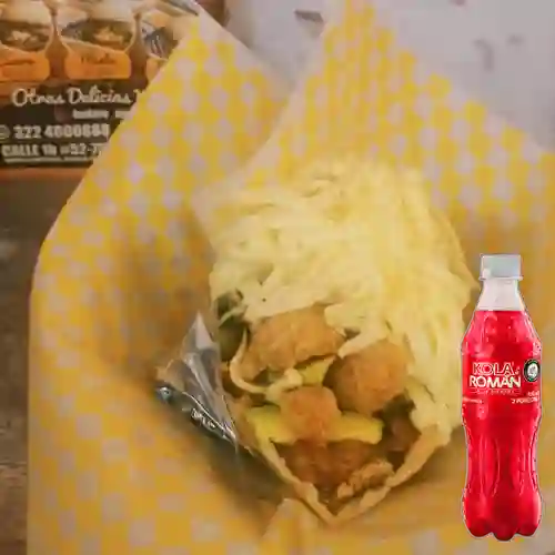 Combo Arepa Antioqueña + Kola Román Original 400ML