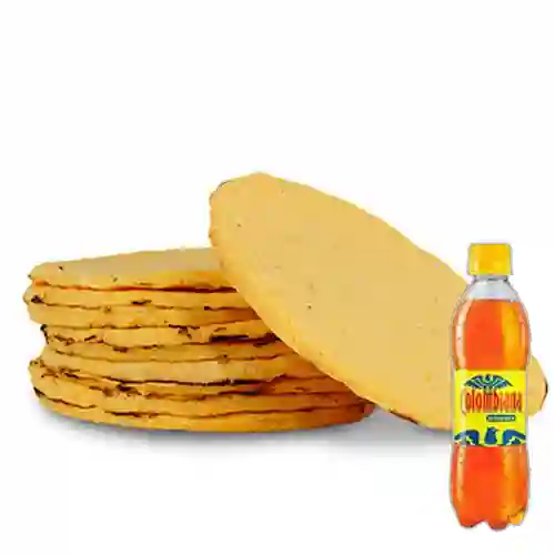 Combo Arepa Tela Gruesa Amarilla + Colombiana 400 ml
