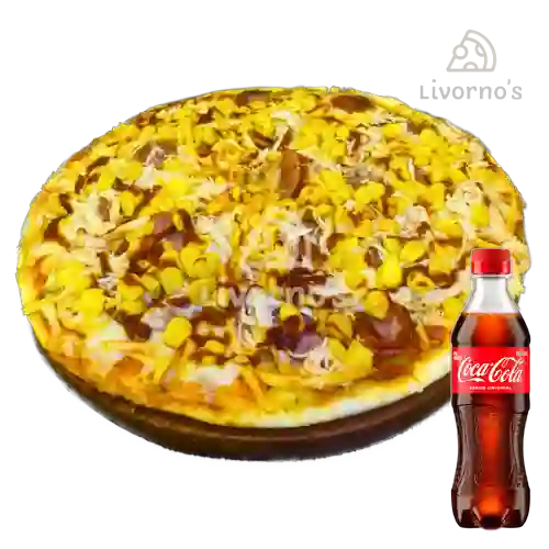 Combo Pizza Suiza Bbq Personal +Cocacola Orig 400ml