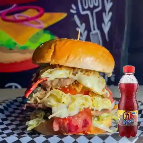 Combo Burger Gross + Hit Mora 500 ml