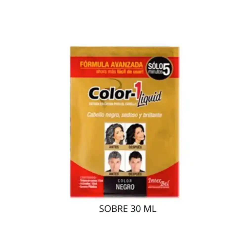 Color-1 Tinte Capilar en Crema Tono Negro