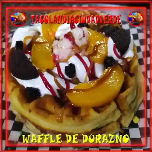 Waffle Durazno