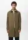 Abrigo Parka Chayton Khaki Talla M Hombre Mango