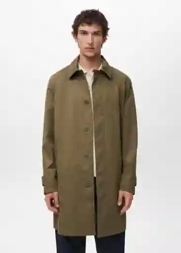 Abrigo Parka Chayton Khaki Talla M Hombre Mango