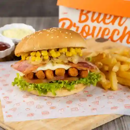 Hamburguesa Pollo Bbq