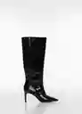 Botas Aqua Negro Talla 36 Mujer Mango