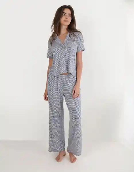Pijama Aerie Azul Talla Medium 1971417 American Eagle