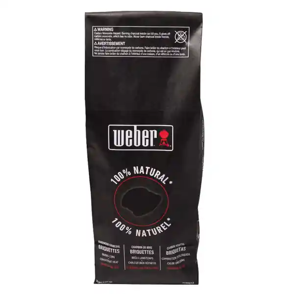 Weber Briqueta de Carbón Vegetal Natural
