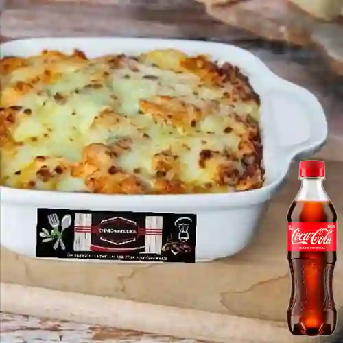 Combo Lasagna Paisa + Coca-cola Sabor Original 400ml.