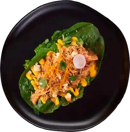 Taco Carnitas BBQ Hoja Lechuga