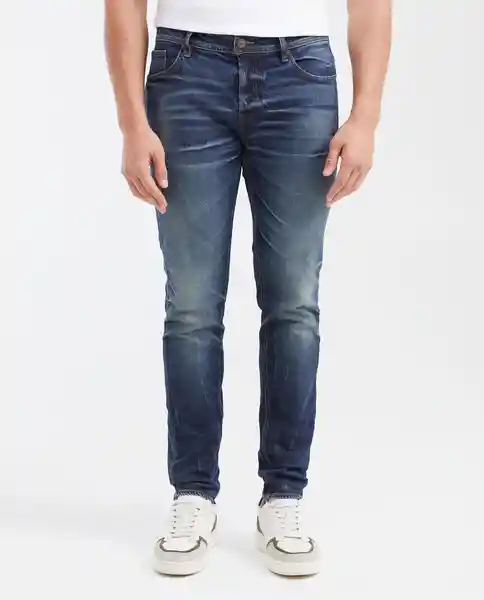 Jean Súper Slim- Rider Azul Francés Medio Talla 32/32 Chevignon