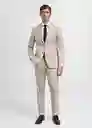 Pantalón Milan Beige Talla 36 Hombre Mango