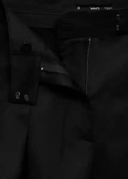 Pantalón Danielle Negro Talla 36 Mujer Mango