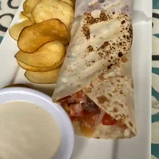 Shawarma de cordero + coca cola 