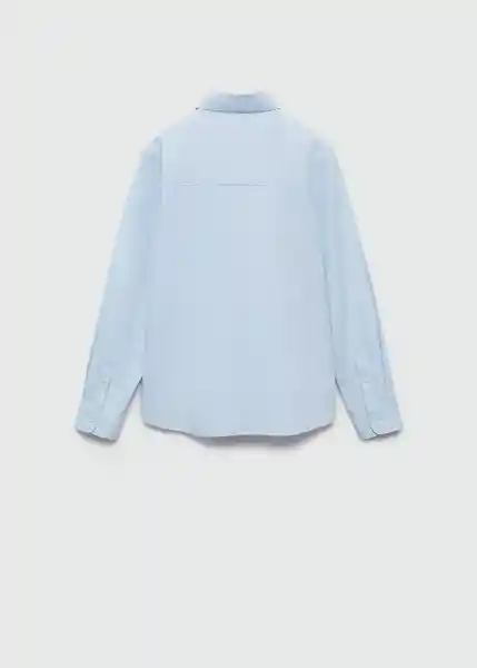 Camisa Valentin Celeste Talla 12 Niños Mango