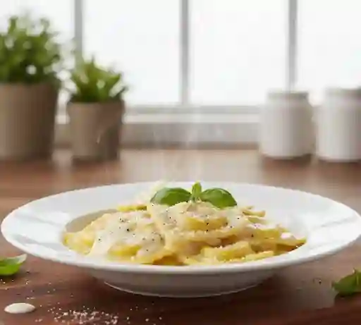 Raviolis En Salsa Alfredo