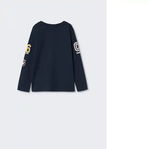 Camiseta Patch Navy Talla 10 Niños Mango