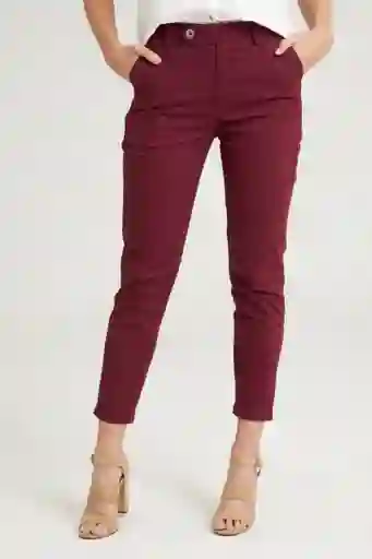 Pantalón Turin Color Rojo Vino Talla 12 Ragged