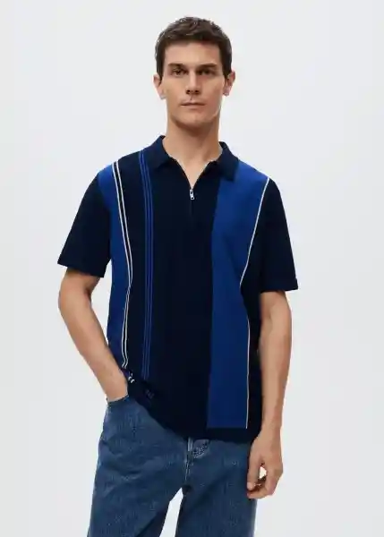 Polo Romanos Navy Talla S Hombre Mango