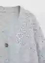 Chaqueta Cárdigan Alasia Gris Medio Vigore Talla 10 Niñas Mango