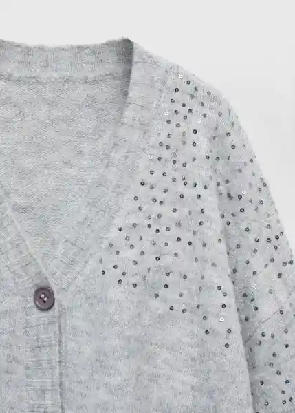 Chaqueta Cárdigan Alasia Gris Medio Vigore Talla 10 Niñas Mango