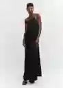 Vestido Holly Negro Talla 18 Mujer Mango