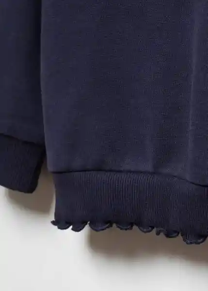 Buzo Sudadera Side Navy Talla 70 Niña Mango